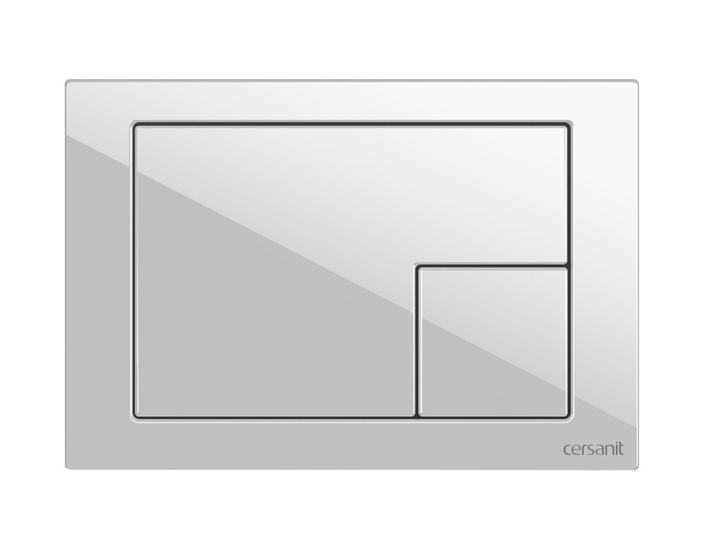 Изображение товара Клавиша смыва для унитаза Cersanit Corner A64077 механическая белая