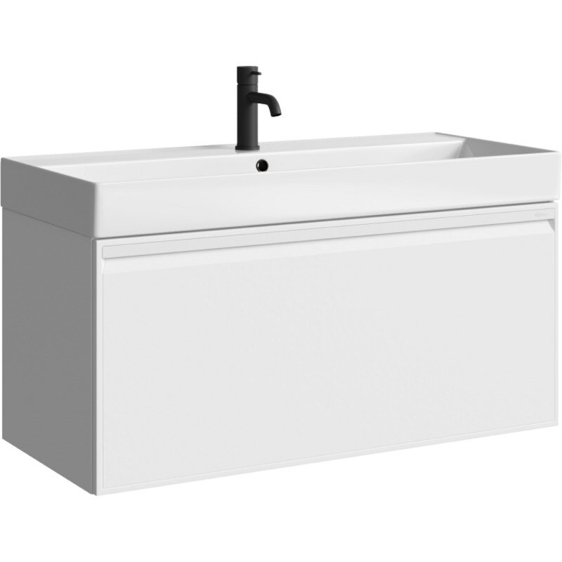 Изображение товара Тумба Aqwella Pure PUR0110WM Подвесная 99.2x45x44.3 см Белый матовый