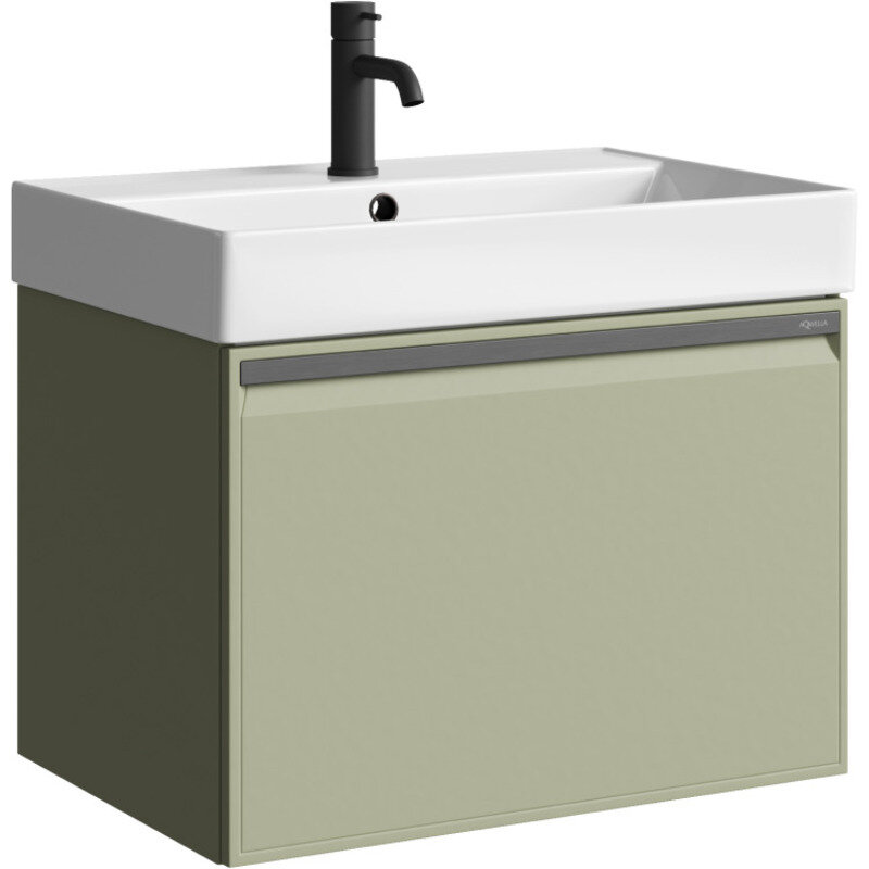 Изображение товара Подвесная тумба под раковину Aqwella Pure PUR0165SH 65 см зеленый матовый