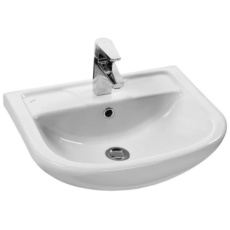 Изображение товара Раковина Style Line Ладога 50 см из фаянса белая угловая с переливом