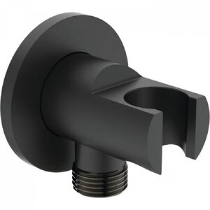 Изображение товара Шланговое подсоединение Ideal Standard Idealrain, BC807XG, с держателем лейки, черный матовый