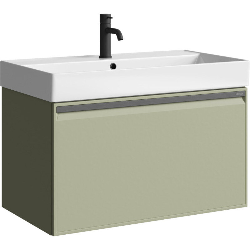 Изображение товара Подвесная тумба под раковину Aqwella Pure 80 см шалфей зеленый матовый
