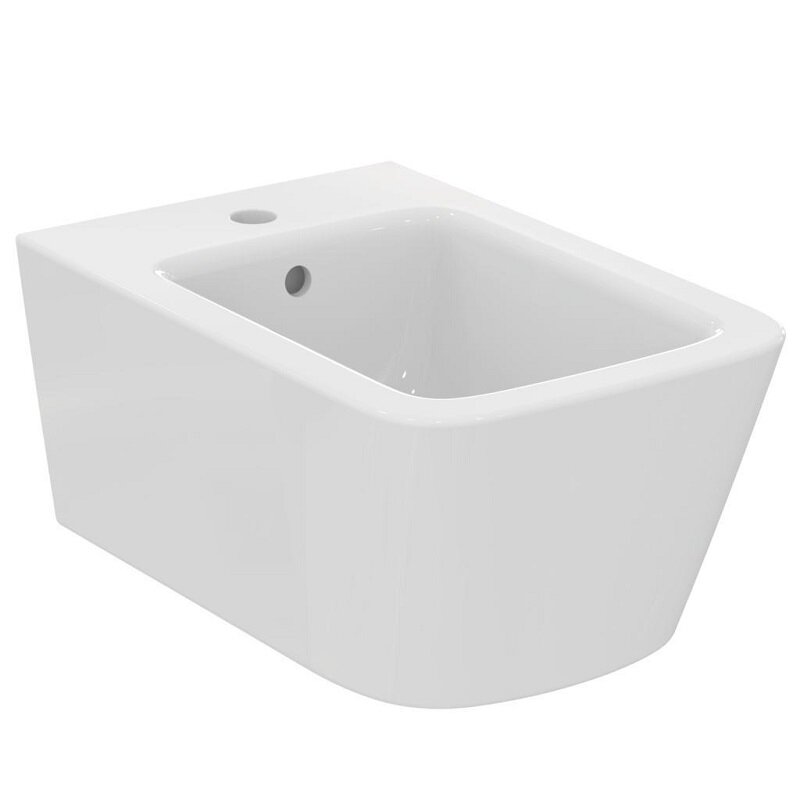 Изображение товара Подвесное биде Ideal Standard Biend Cube из фарфора с прямоугольной формой Изображение товара Подвесное биде Ideal Standard Biend Cube из фарфора с прямоугольной формой