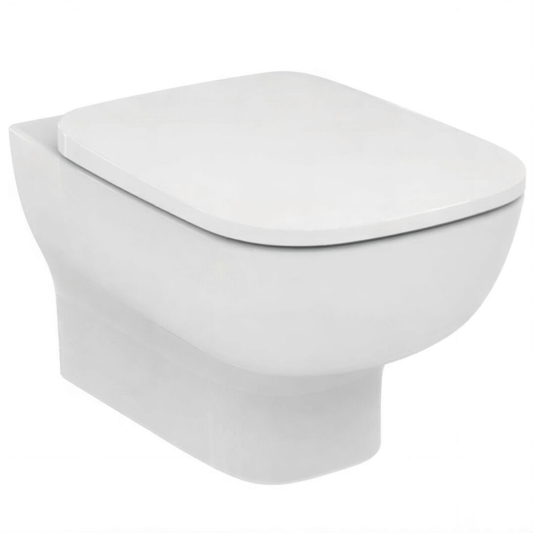 Изображение товара Унитаз подвесной Ideal Standard Esedra AquaBlade, T386001, белый Изображение товара Унитаз подвесной Ideal Standard Esedra AquaBlade, T386001, белый