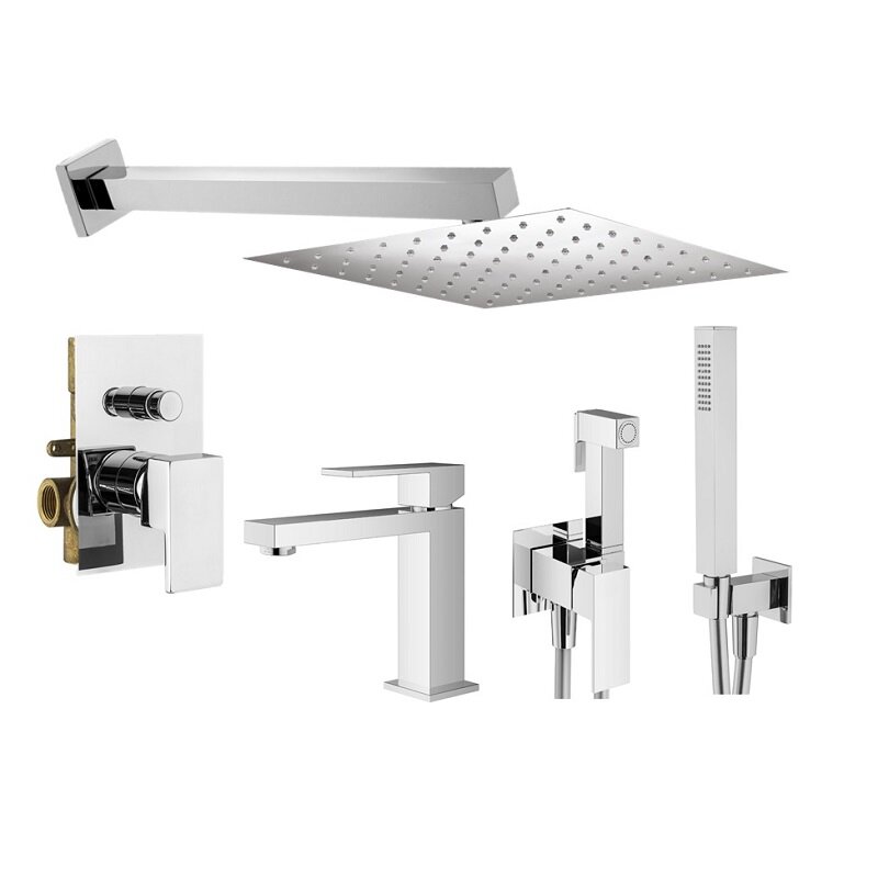 Изображение товара Комплект смесителей Plumberia Selection Tag KITZTG15CR53 с гигиеническим душем Изображение товара Комплект смесителей Plumberia Selection Tag KITZTG15CR53 с гигиеническим душем