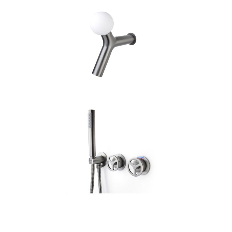 Изображение товара Душевая система Bronze De Luxe Liberty 5011GG-L с лампой графит Италия