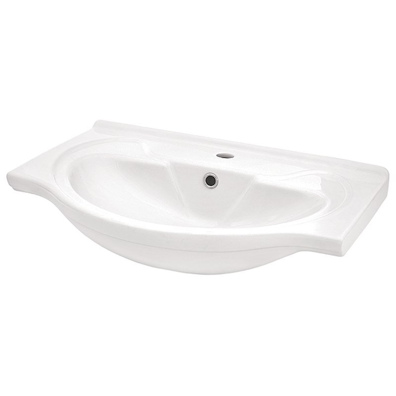 Изображение товара Раковина Santek Байкал 1WH109651 белая 66x47.5 см угловая с переливом