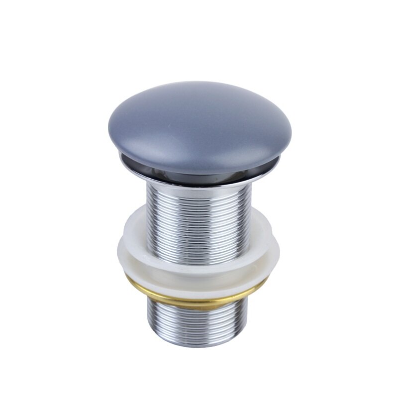 Изображение товара Донный клапан Bronze de Luxe 1001GR для раковины серый без перелива