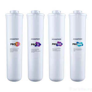 Изображение товара Набор картриджей для фильтра Аквафор Pro1-Pro2-Pro100-Pro BMg белый