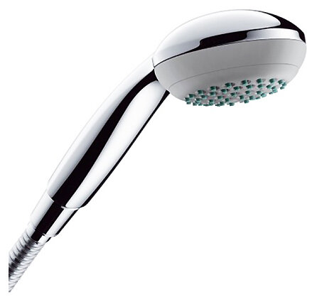 Изображение товара Душевой гарнитур Hansgrohe Crometta 85 Vario 27559000, шланг 160 см, корпус хром, лицевая часть серая