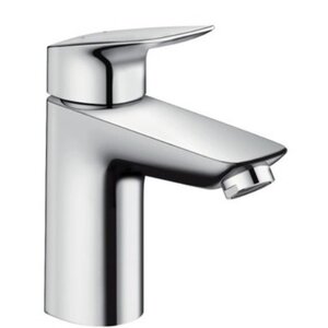 Изображение товара Смеситель для раковины Hansgrohe Logis, 71107000, с донным клапаном Push-Open, хром