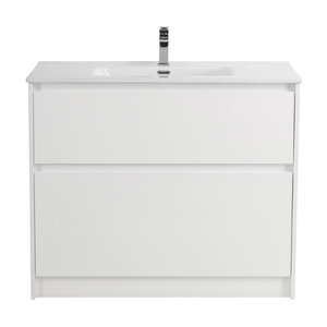 Изображение товара Тумба под раковину BelBagno KRAFT-1000-2C-PIA-BO 100 см, напольная, Bianco Opaco