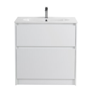 Изображение товара Тумба под раковину BelBagno KRAFT-800-2C-PIA-BO в белом цвете