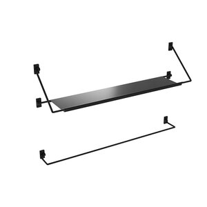 Изображение товара Полка для ванной комнаты Niagara Nova NG9020B, 90 см, черная матовая