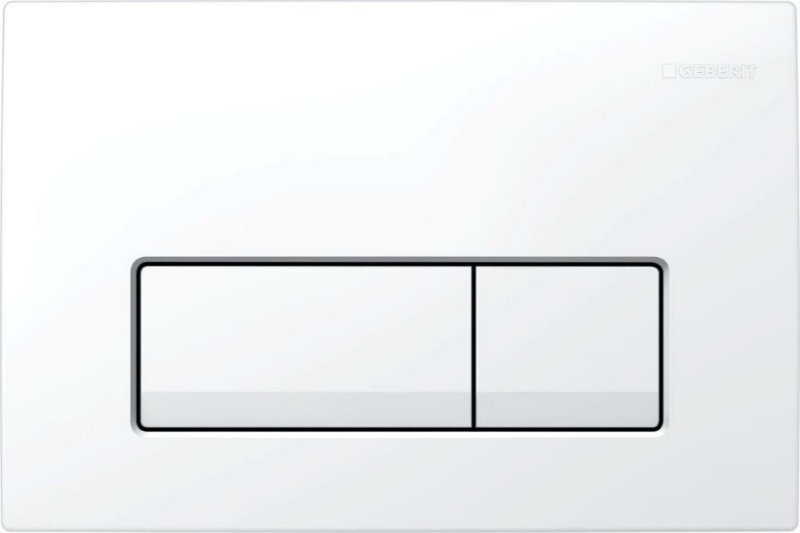 Изображение товара Клавиша Geberit Delta Type 51 для унитаза и раковины, белая