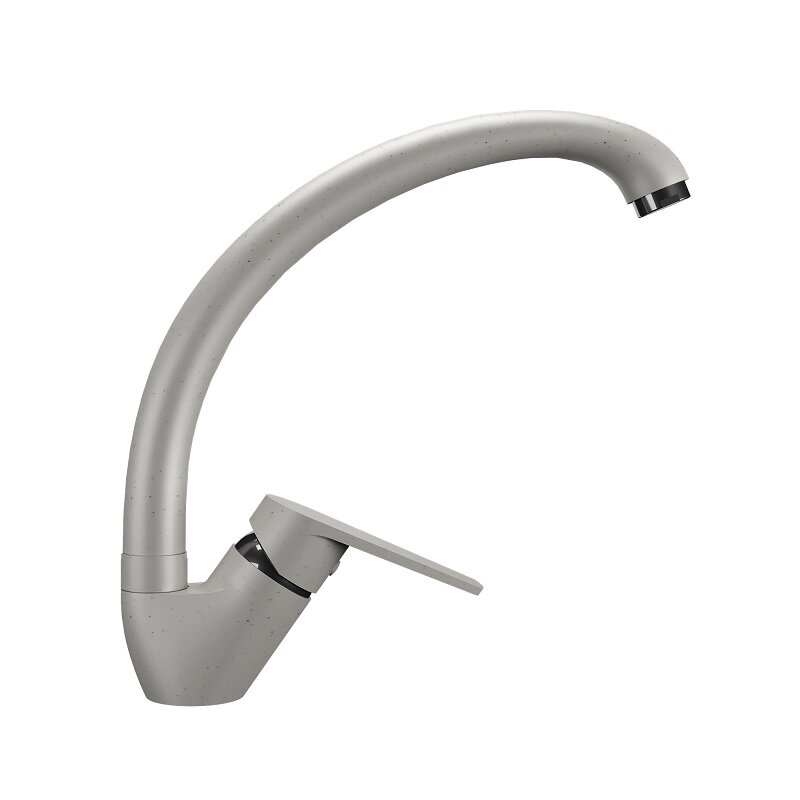 Изображение товара Смеситель кухонный Practik PR-02-001 белый камень с поворотным изливом