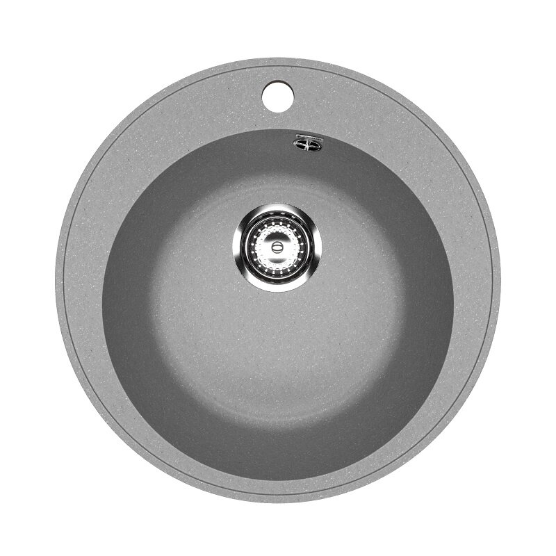 Изображение товара Кухонная мойка Practik PR-M-475-003, 47,5 см, искусственный камень, цвет светло-серый