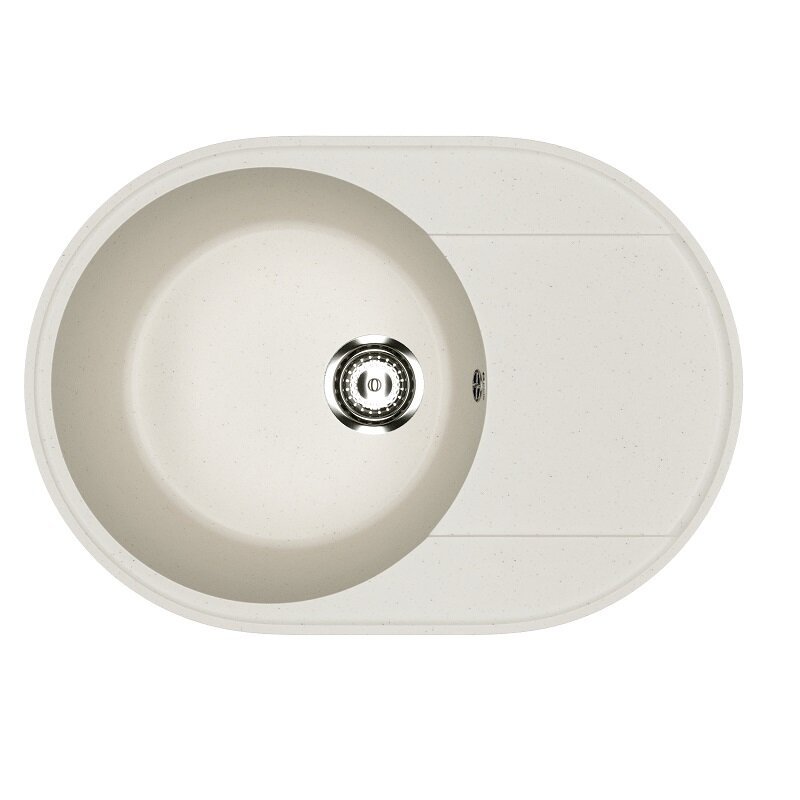 Изображение товара Кухонная мойка Practik PR-M-610-001, 61 см, искусственный камень, цвет белый камень