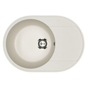 Изображение товара Кухонная мойка Practik PR-M-610-001, 61 см, искусственный камень, белая