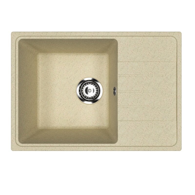 Изображение товара Кухонная мойка Practik PR-M-600-002, 60 см, искусственный камень, цвет слоновая кость