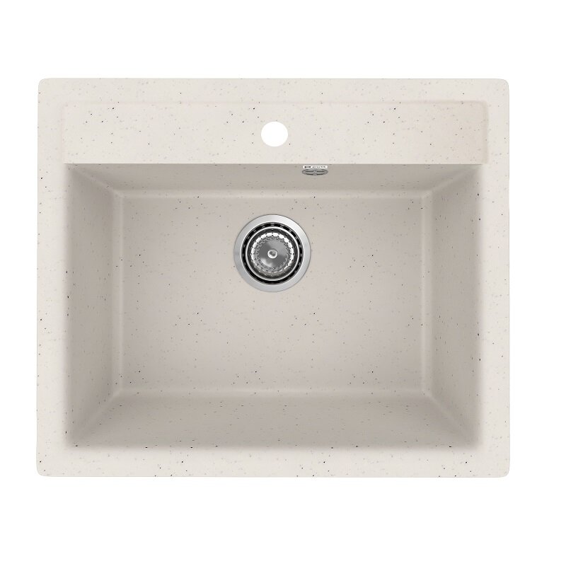 Изображение товара Кухонная мойка Practik PR-M-565-001, 56,5 см, искусственный камень, цвет белый камень