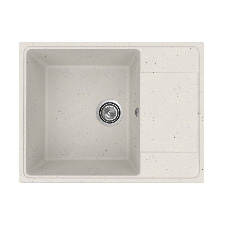 Изображение товара Кухонная мойка Practik PR-M-650-001, 65 см, искусственный камень, цвет белый камень