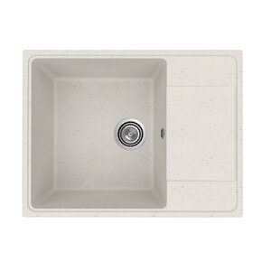 Изображение товара Кухонная мойка Practik PR-M-650-001 из искусственного камня белого цвета