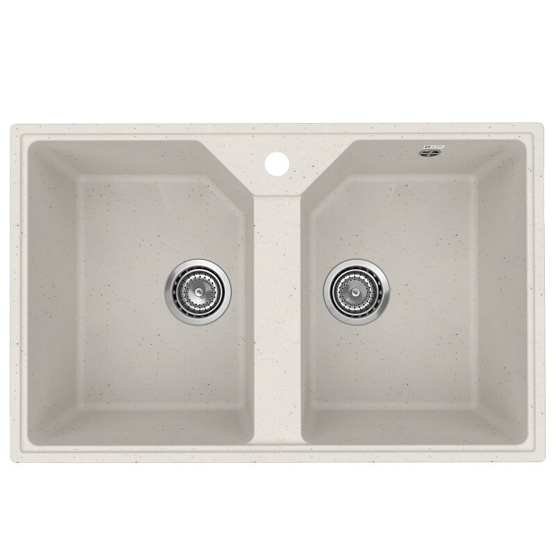 Изображение товара Кухонная мойка Practik PR-M-770-001, 77 см, искусственный камень, цвет белый камень