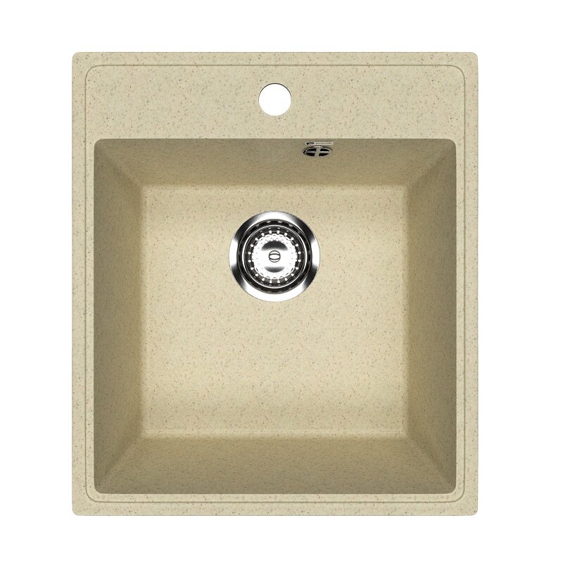 Изображение товара Кухонная мойка Practik PR-M-425-002, 42,5 см, искусственный камень, цвет слоновая кость