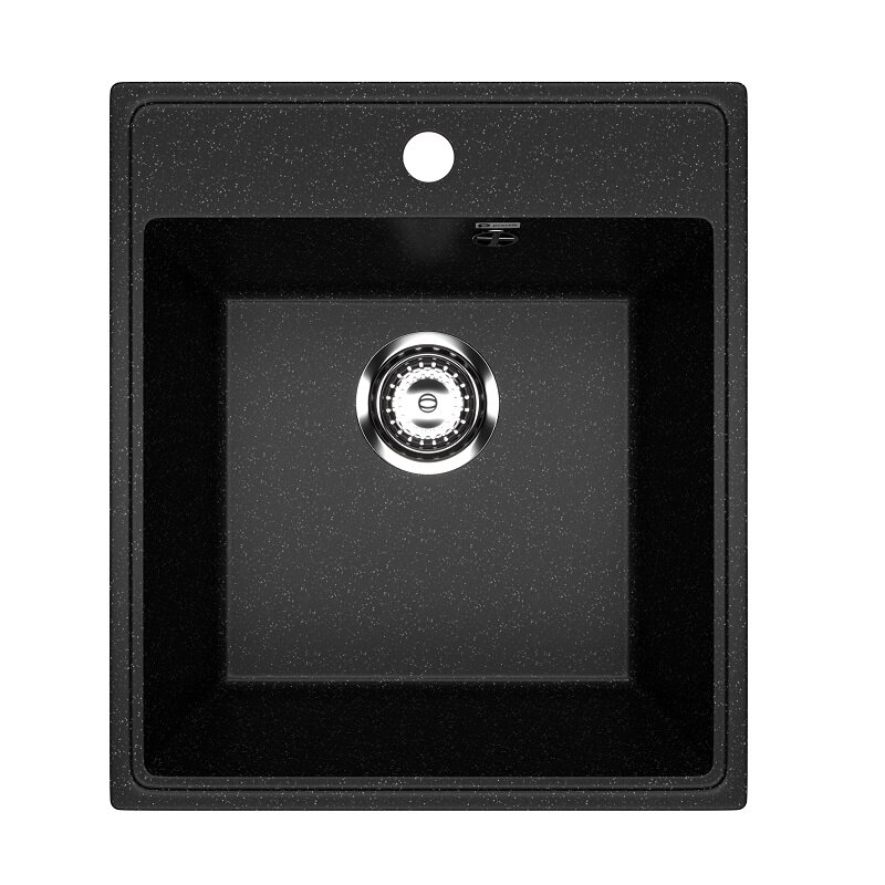 Изображение товара Кухонная мойка Practik PR-M-425-004, 42,5 см, искусственный камень, цвет черный оникс Изображение товара Кухонная мойка Practik PR-M-425-004, 42,5 см, искусственный камень, цвет черный оникс