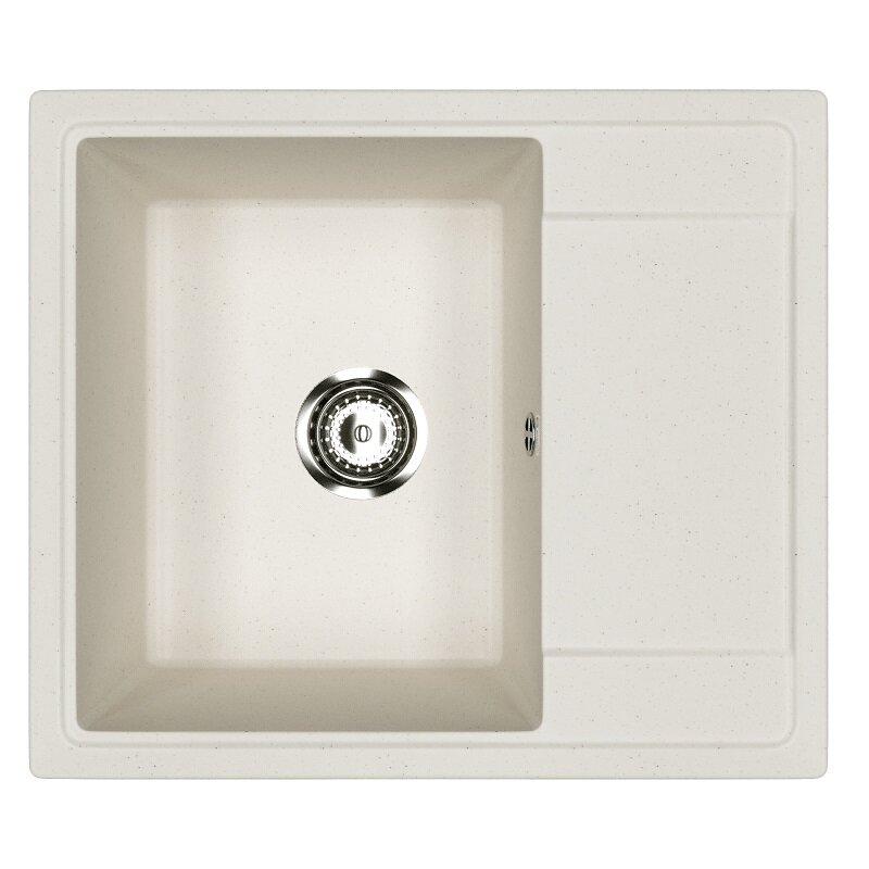 Изображение товара Кухонная мойка Practik PR-M-575-001, 57,5 см, искусственный камень, цвет белый камень