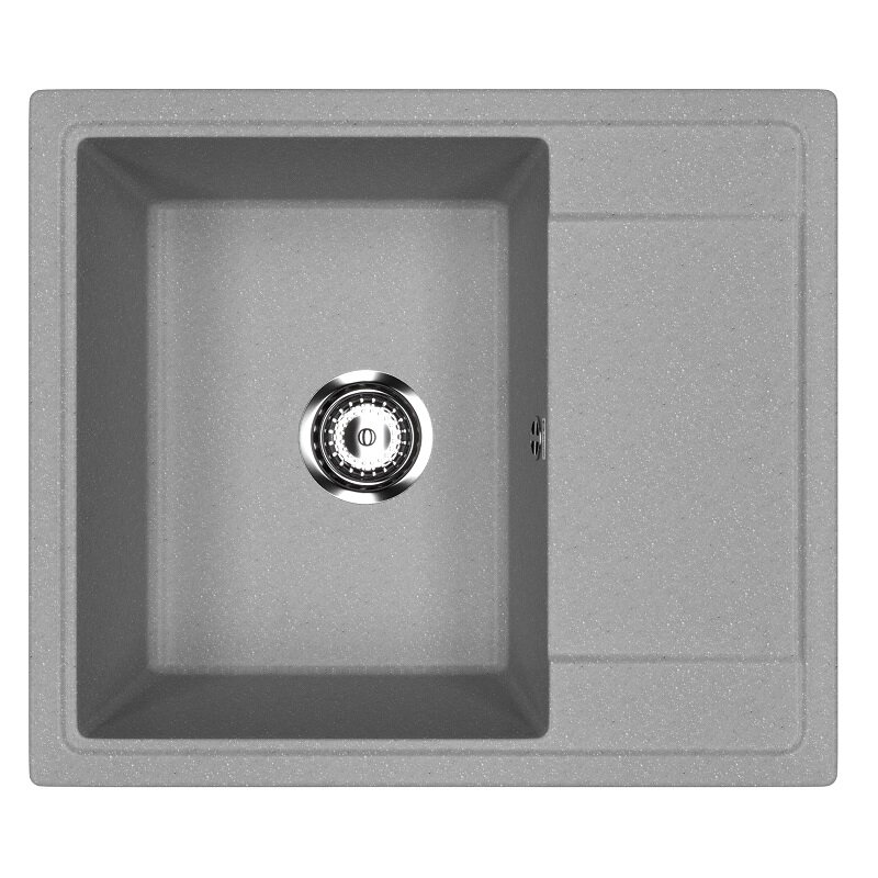 Изображение товара Кухонная мойка Practik PR-M-575-003 57,5 см искусственный камень светло-серый Изображение товара Кухонная мойка Practik PR-M-575-003 57,5 см искусственный камень светло-серый