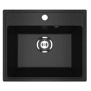 Изображение товара Кухонная мойка Practik PR-M-490-004 из искусственного камня 49 см черный оникс