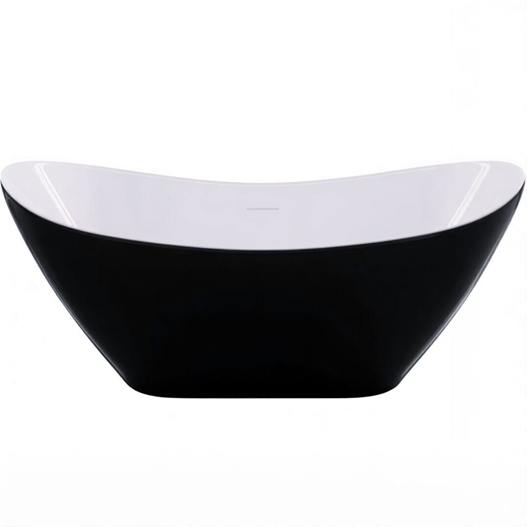 Изображение товара Ванна акриловая Frank F6107, 12520, 170 х 75 см, цвет белый/черный