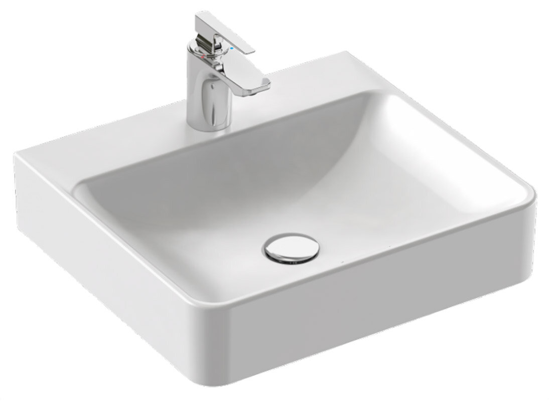 Изображение товара Раковина накладная Jacob Delafon Vox 50x45 см, белый фарфор