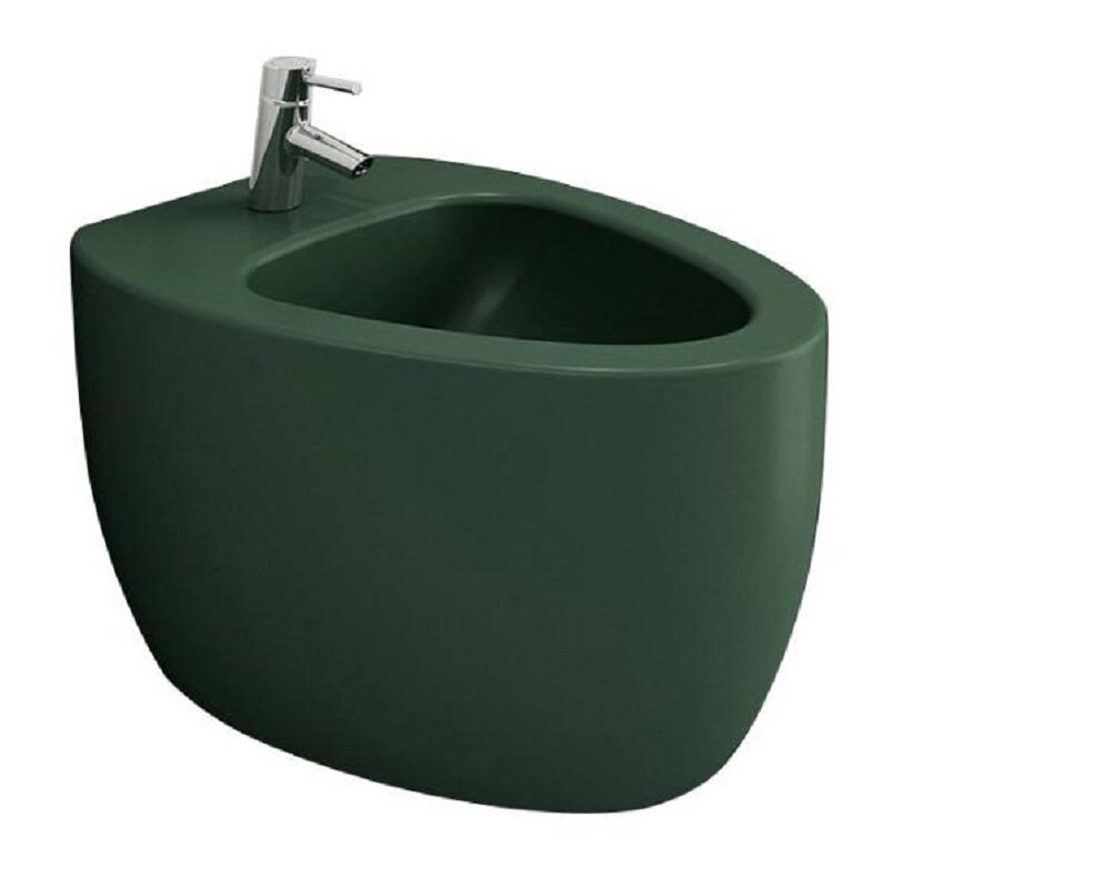 Изображение товара Подвесное бидэ Bocchi Etna 1117-027-0120 из фарфора зеленый матовый