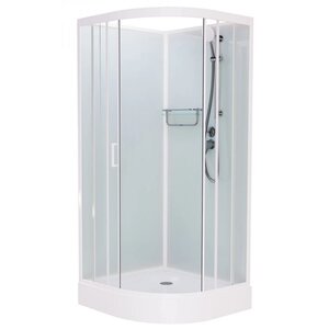 Изображение товара Душевая кабина Frank F400 М, 20006, 100 х 100 см, низкий поддон, стекла матовые, профиль белый