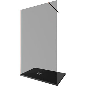 Изображение товара Душевая стенка Allen Brau Infinity 1, Walk In, 120 см, стекло тонированное