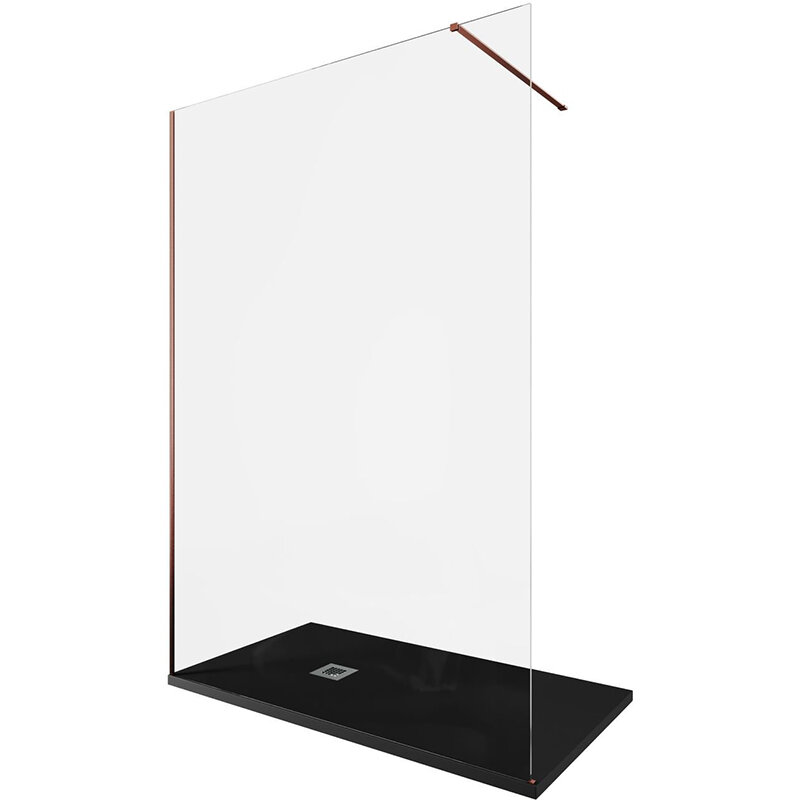 Изображение товара Душевая стенка Allen Brau Infinity 1 Walk In 140 см прозрачное стекло медь браш Германия