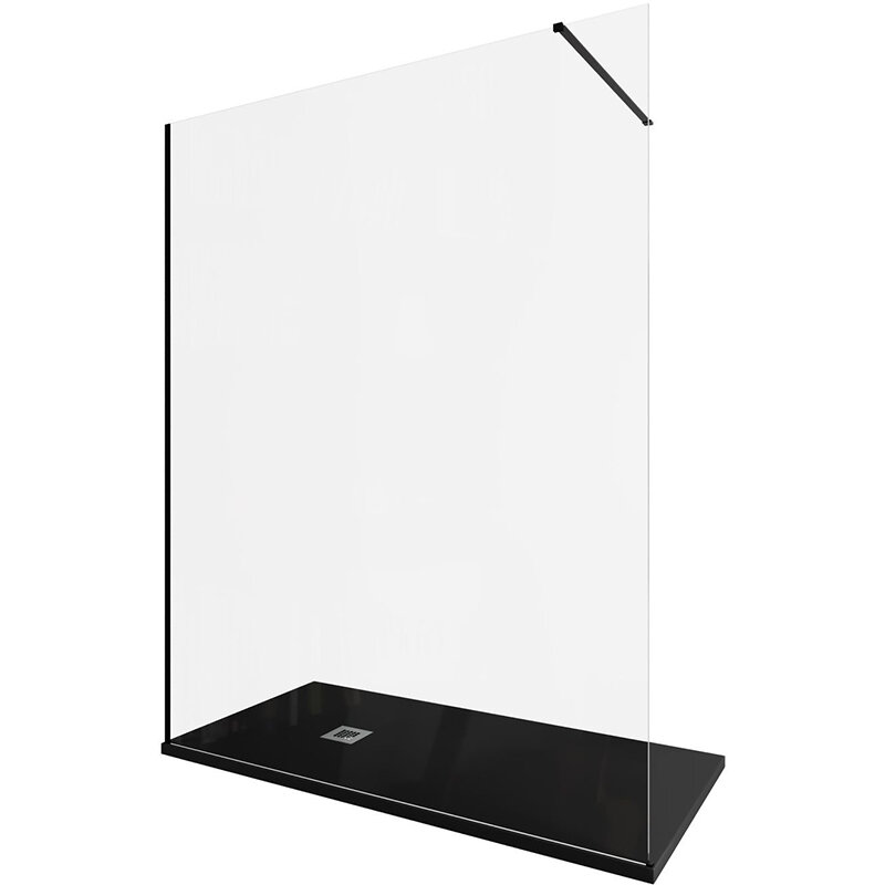 Изображение товара Душевая стенка Allen Brau Infinity 1, Walk In, 160 см, черный браш