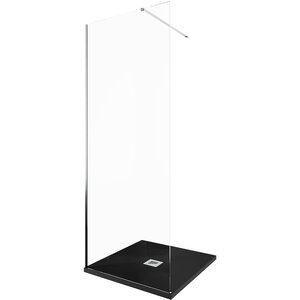 Изображение товара Душевая стенка Allen Brau Infinity 1 Walk In 80 см прозрачное стекло серебро браш