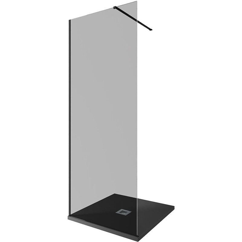 Изображение товара Душевая стенка Allen Brau Infinity 1 Walk In 80 см черный браш