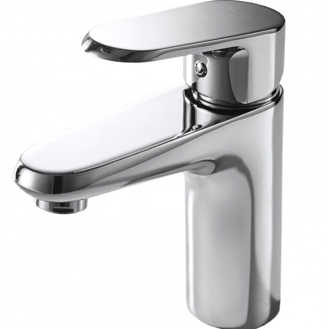 Изображение товара Смеситель для раковины Bravat Pure F1105161C с однорычажным управлением и хромовым покрытием