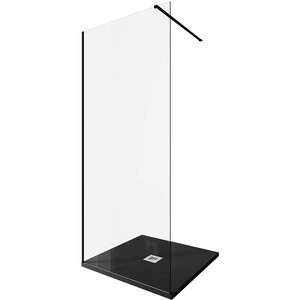 Изображение товара Душевая стенка Allen Brau Infinity 1 90 см прозрачное стекло черный профиль