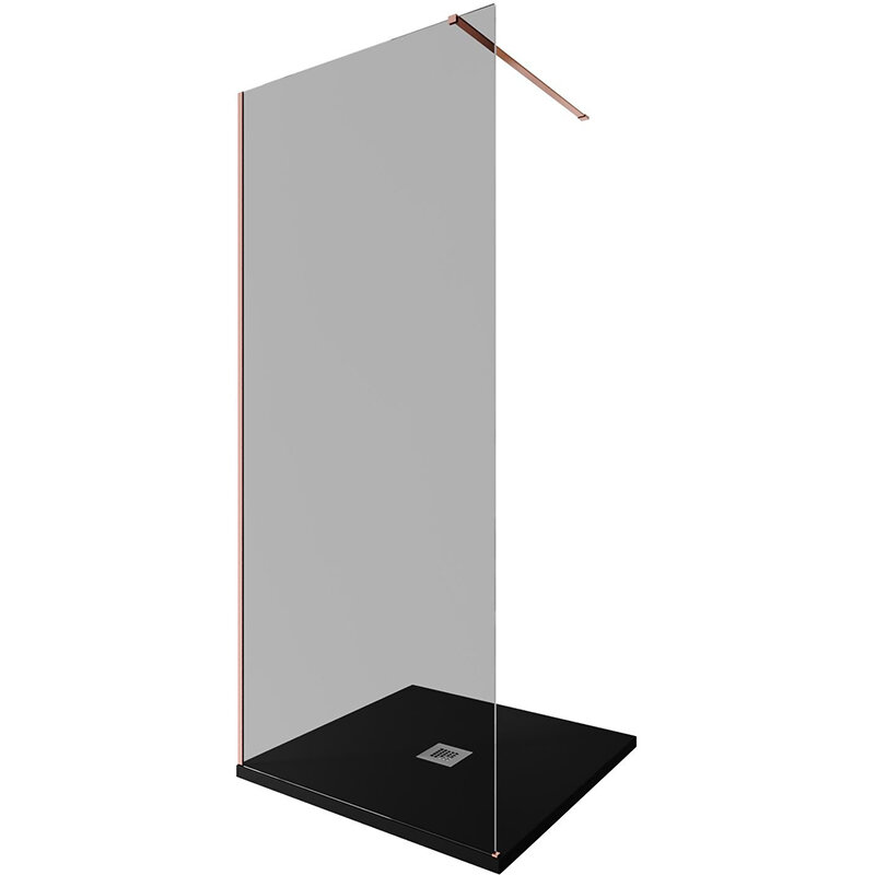 Изображение товара Душевая стенка Allen Brau Infinity 1 Walk In 90x200 см, медь браш, тонированное стекло Изображение товара Душевая стенка Allen Brau Infinity 1 Walk In 90x200 см, медь браш, тонированное стекло
