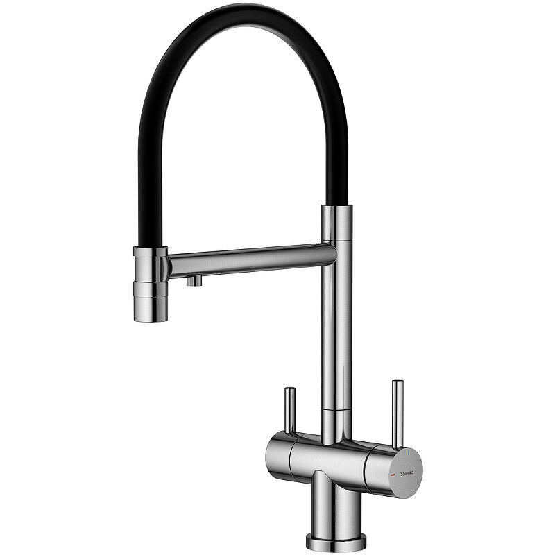 Изображение товара Смеситель для кухонной мойки Splenka S70.63.05 с гибким изливом подключением к фильтру