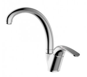 Изображение товара Смеситель Bravat Fit F7135188CP-1-RUS для кухонной мойки с поворотным изливом