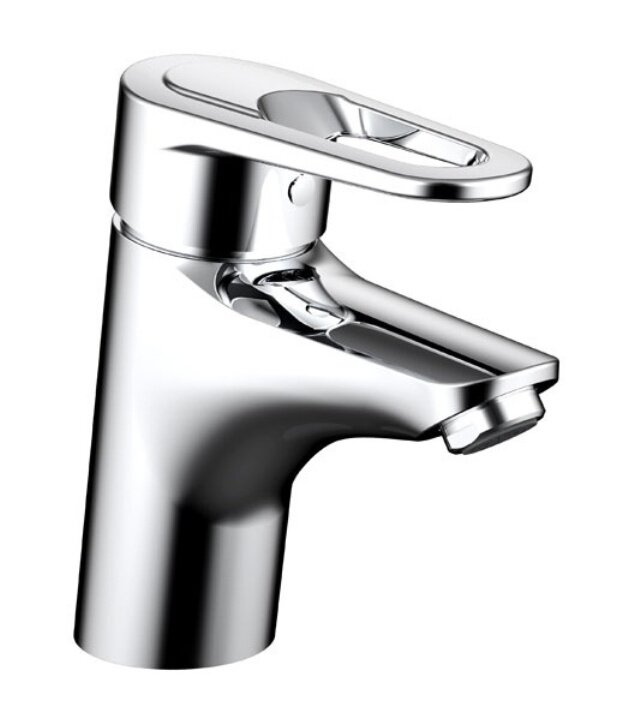 Изображение товара Смеситель Bravat Loop F1124182CP-RUS для раковины с горизонтальным монтажом