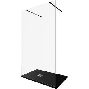 Изображение товара Душевая стенка Allen Brau Infinity 2, Walk In, 3.21045.BBA, 120 см, стекло прозрачное, профиль черный браш