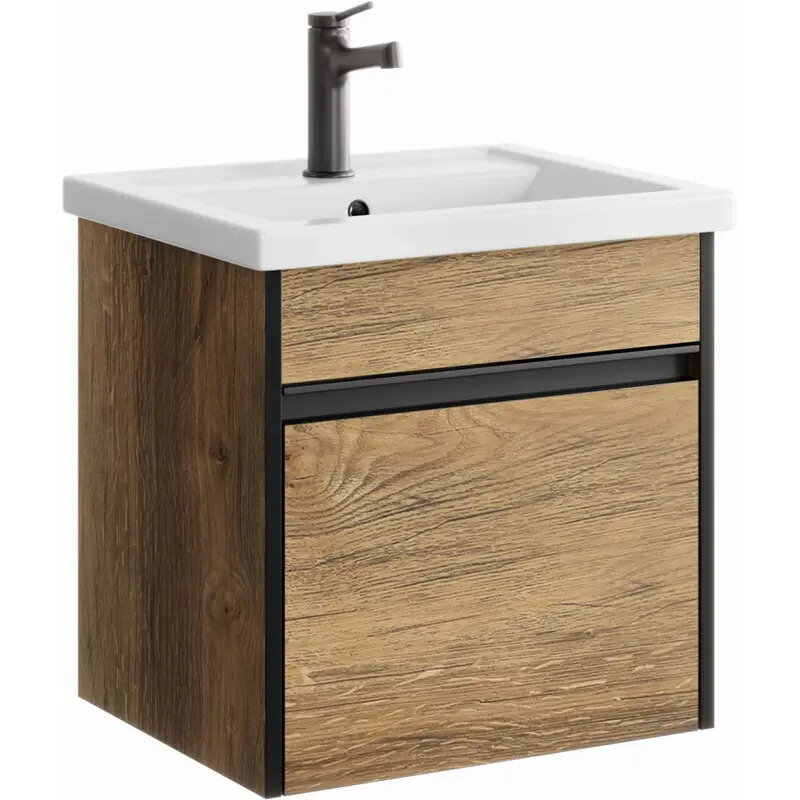 Изображение товара Современная подвесная тумба под раковину Aqwella Urban URB0105DB 50 см дуб балтийский